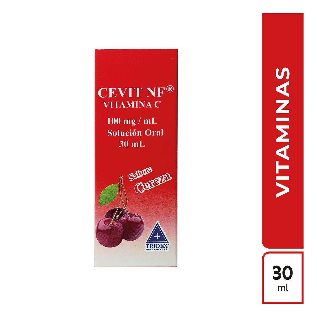 Solución Oral Cevit Nf Vitamina C Sabor Cereza Tridex Caja x 30 mL