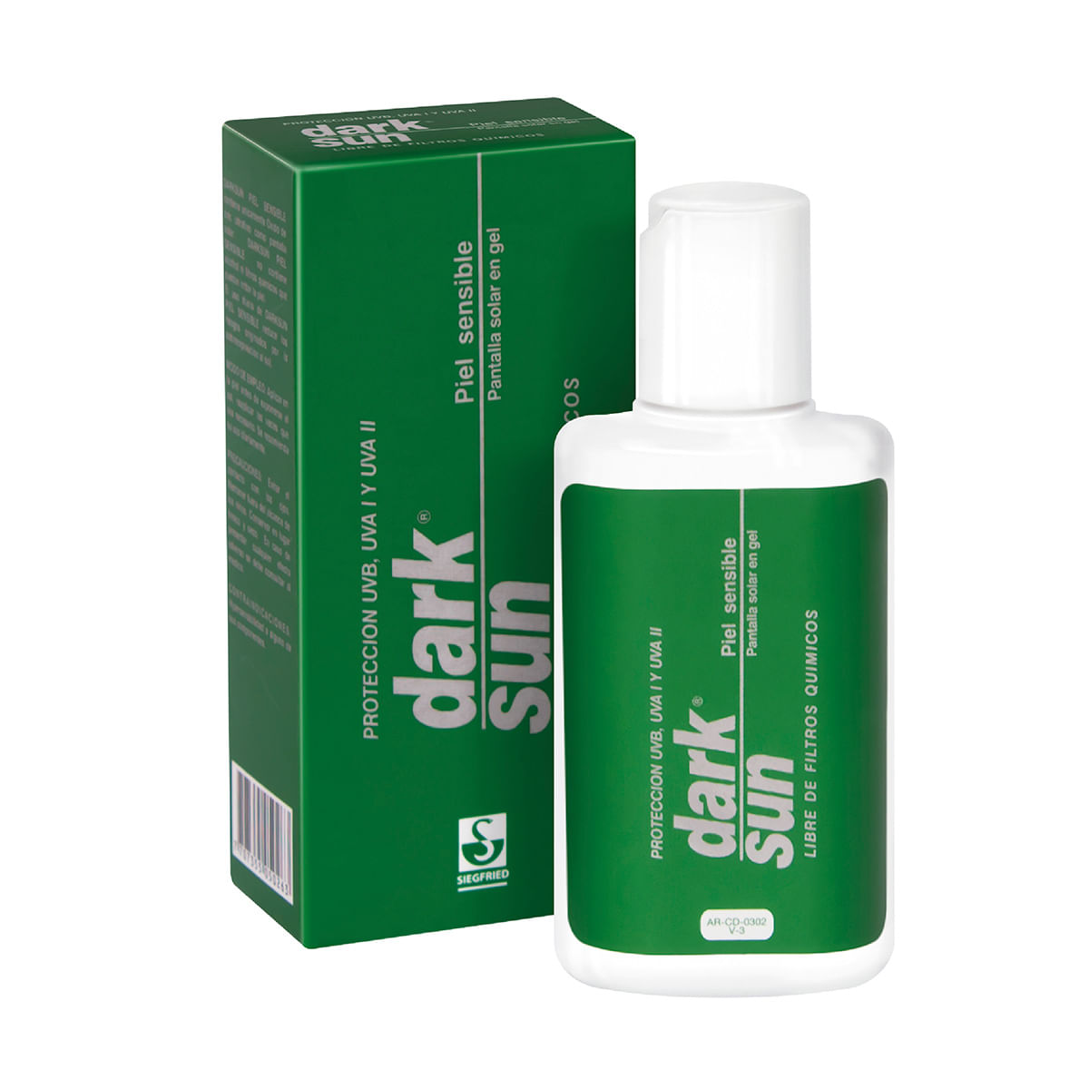 Gel Dark Sun Siegfried Piel Sensible Frasco X 60 Ml.