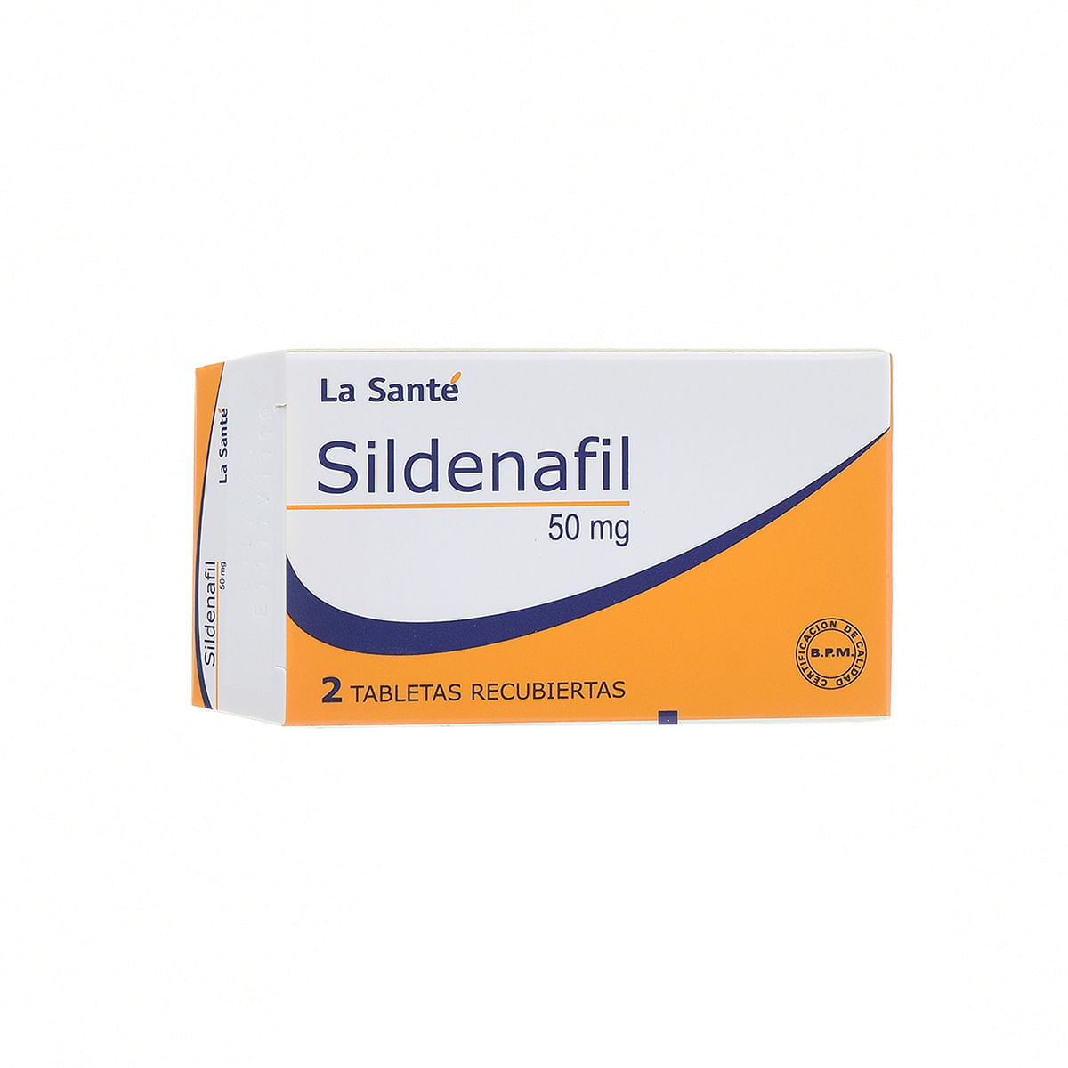 Sildenafil 50 Mg La Santé Caja x 2 Tabletas Recubiertas