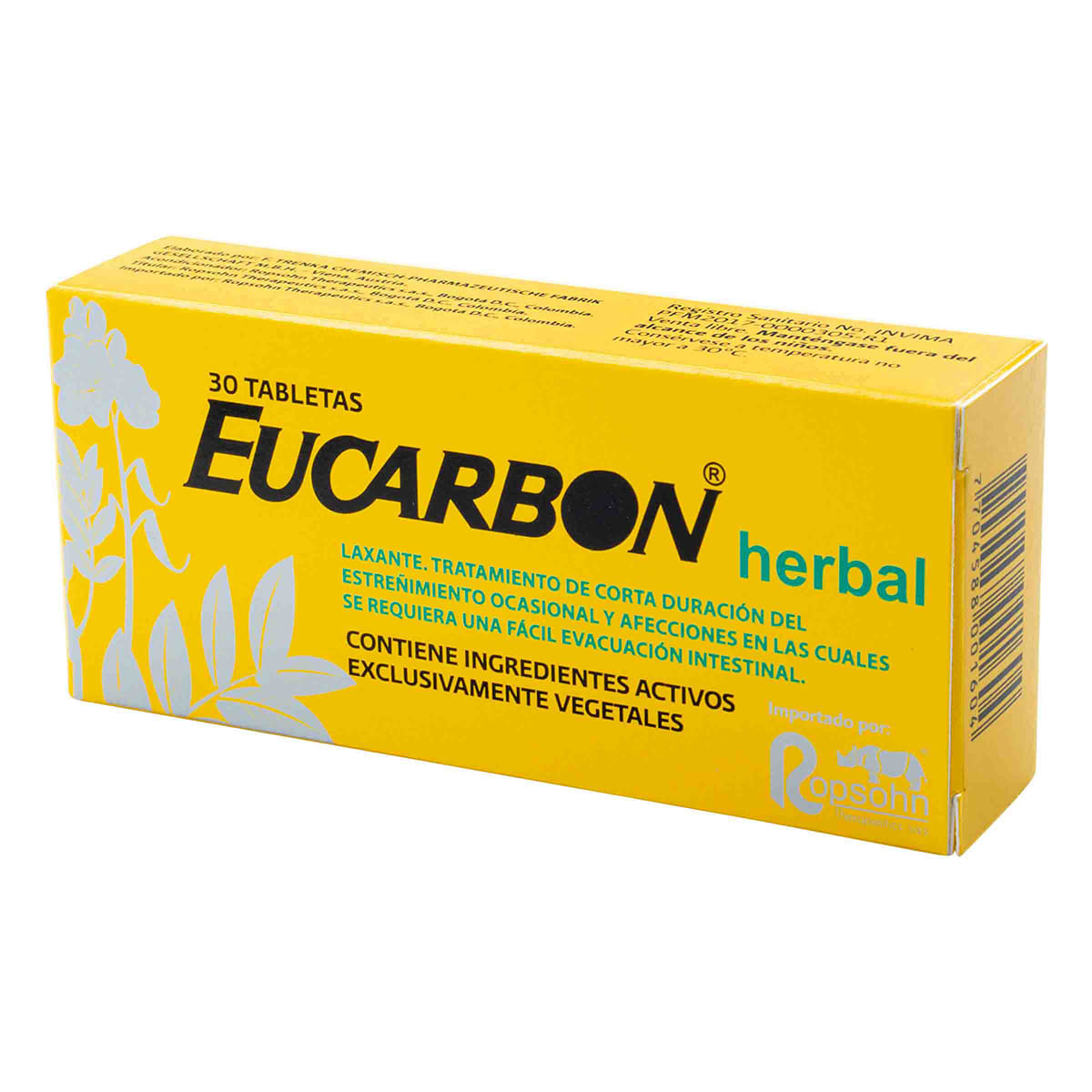 Eucarbon Herbal Ropsohn Caja X 30 Tabletas.