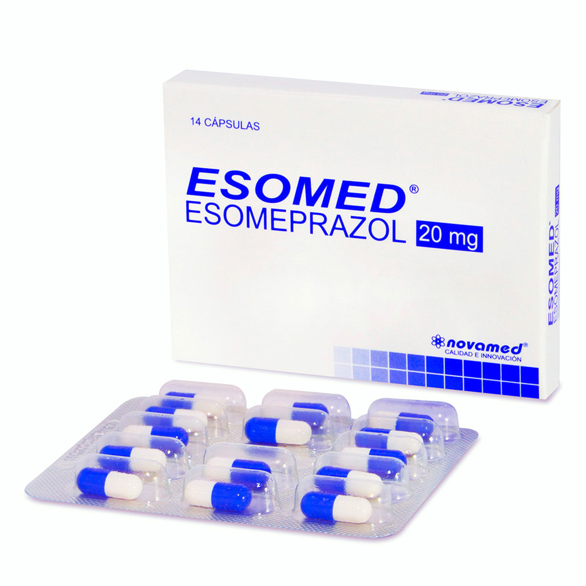 Esomed 20 Mg Novamed Caja x 14 Cápsulas