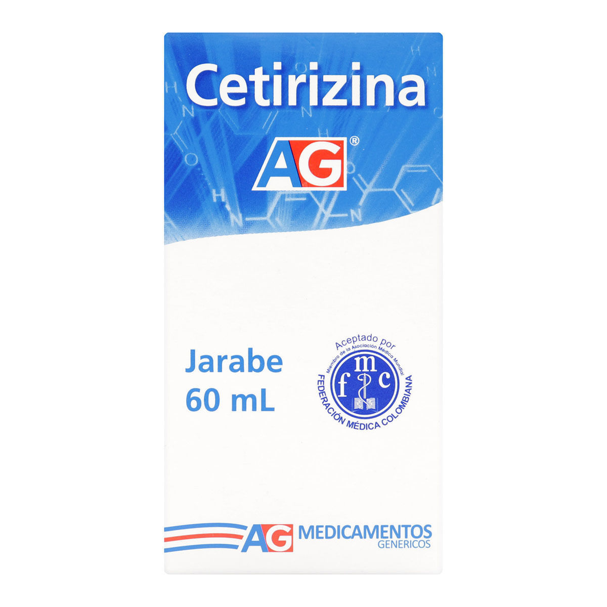 Jarabe Cetirizina Ag Frasco X 60 Ml.