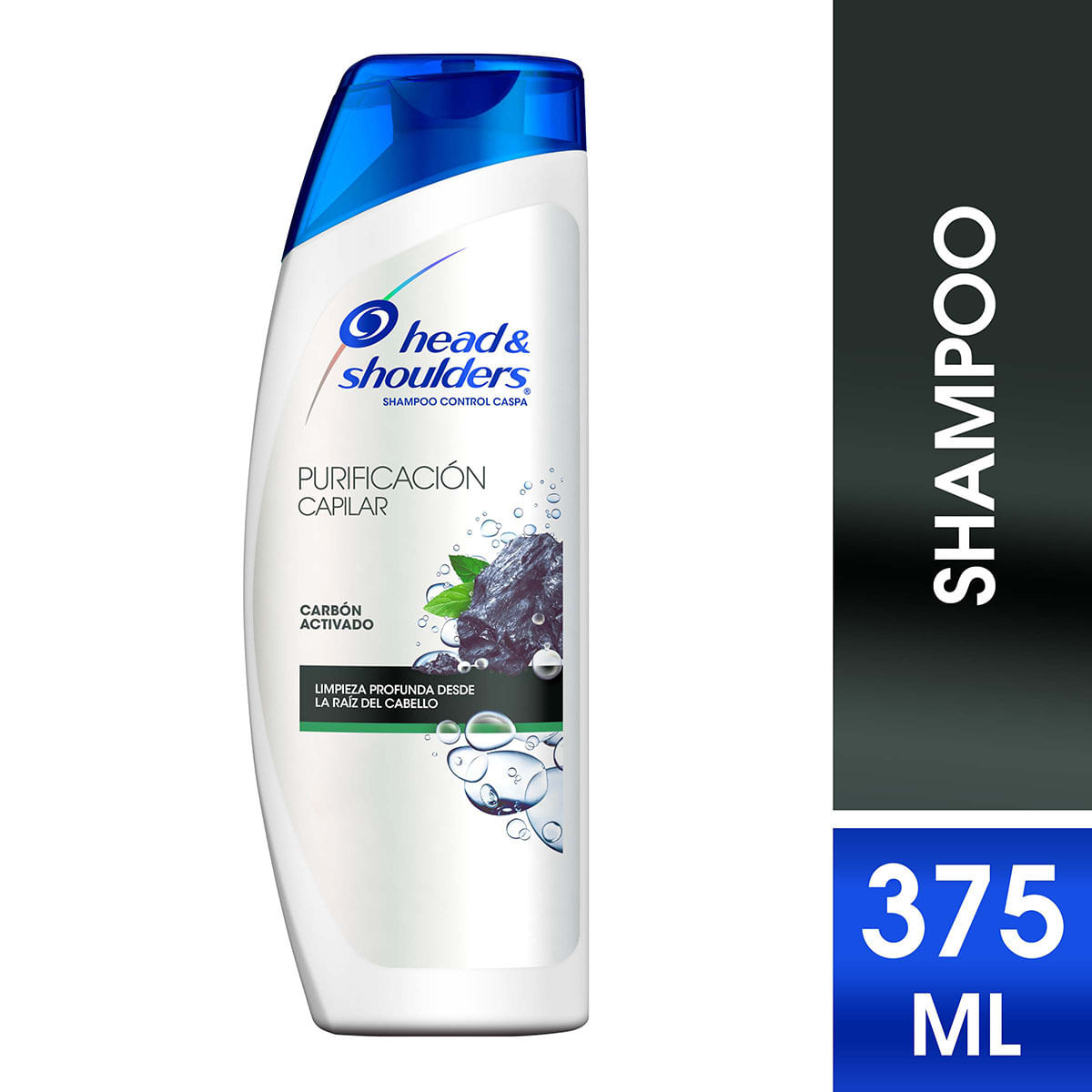 Shampoo Head & Shoulders Purificación Capilar Carbón Frasco x 375 mL.