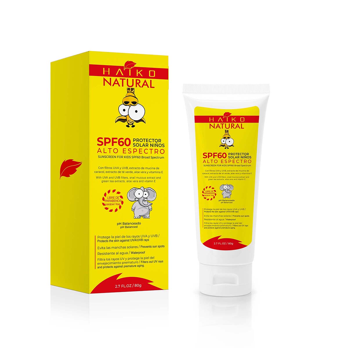 Protector Solar Spf 60 Haiko Natural Frasco x 80 mL