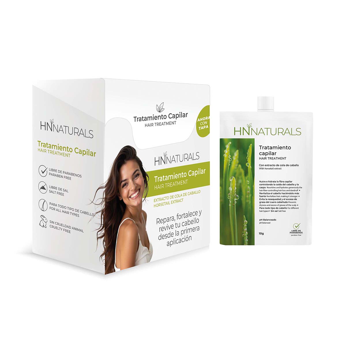 Tratamiento Capilar HNnaturals 10 g Caja x 12 Sobres