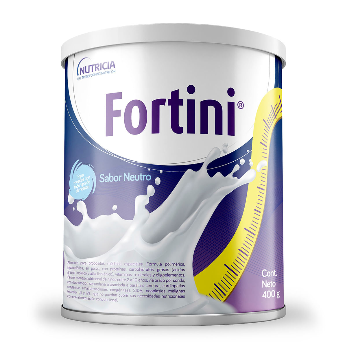 Alimento Fortini Niños Polvo 1+ Neutro Tarro x 400 g