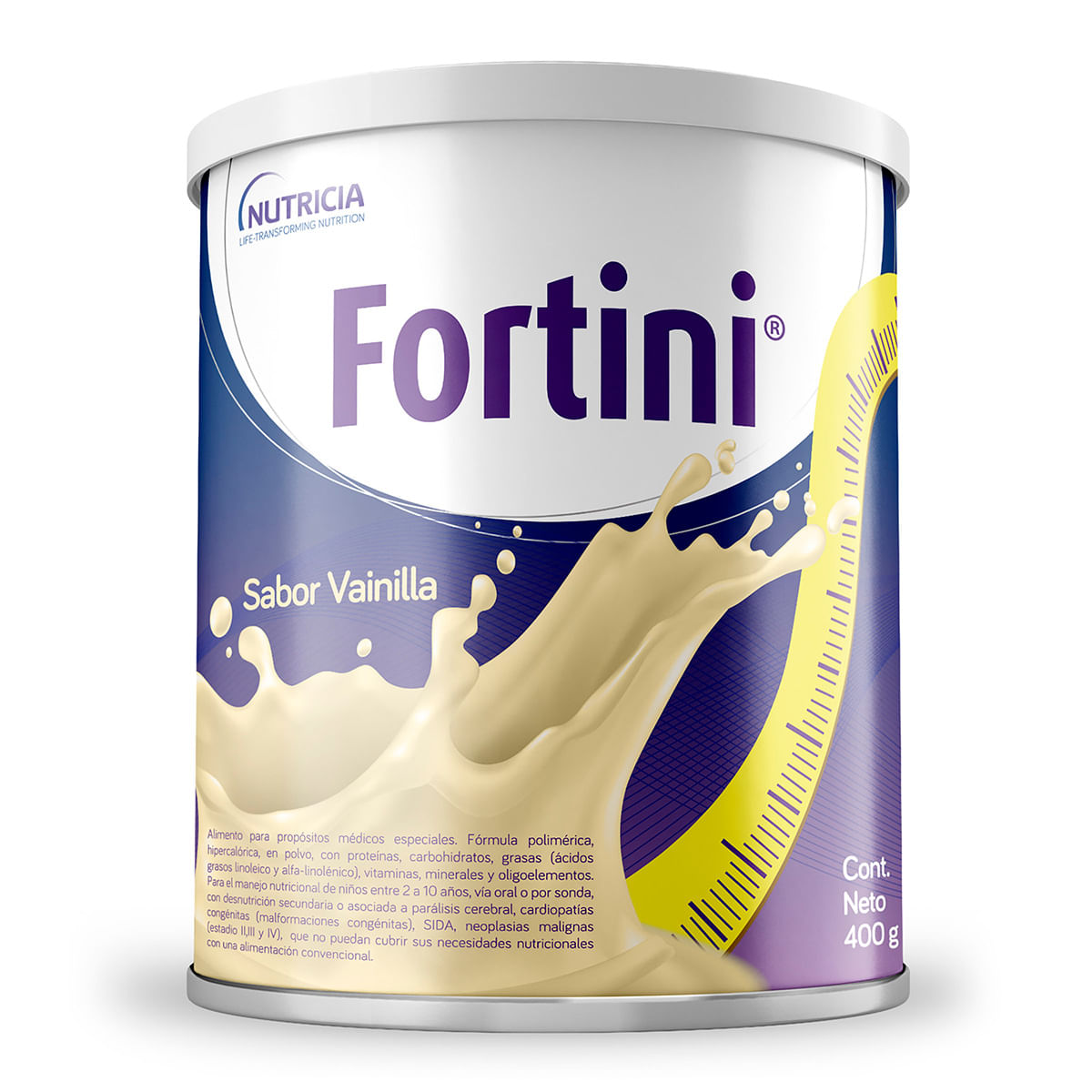 Alimento Fortini Niños Polvo 1+ Vainilla Tarro x 400 g