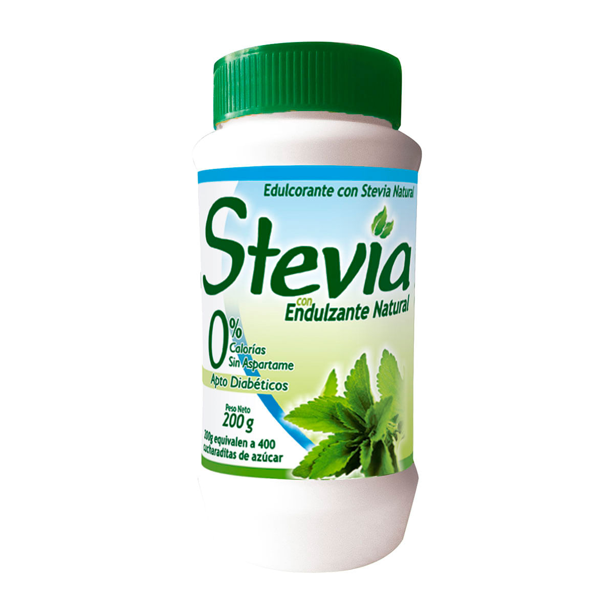 Edulcorante Stevia con Endulzante Natural Freshly Frasco x 200 g.