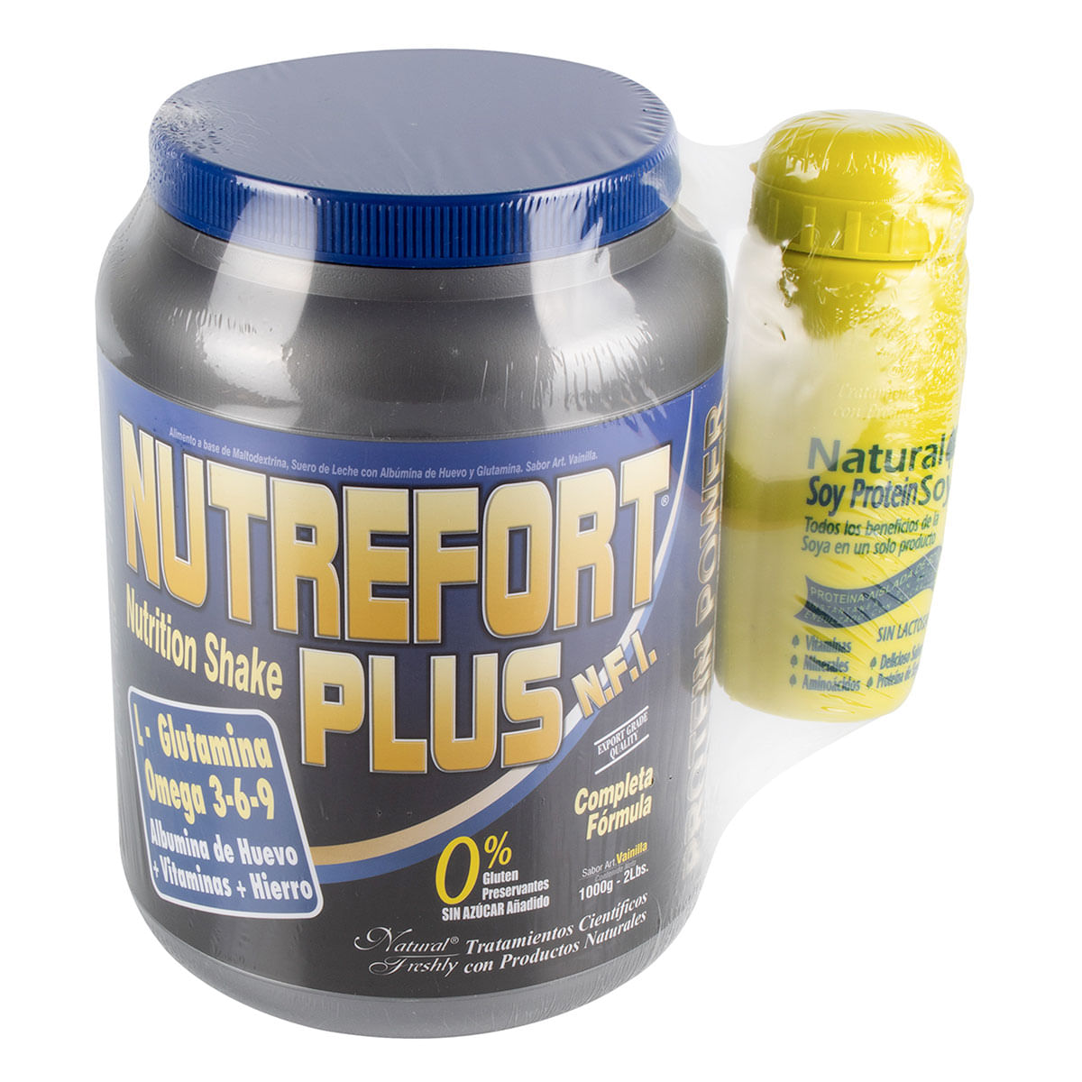 Alimento Nutrefort Plus Natural Freshly Vainilla Tarro x 1000 g + Botilito