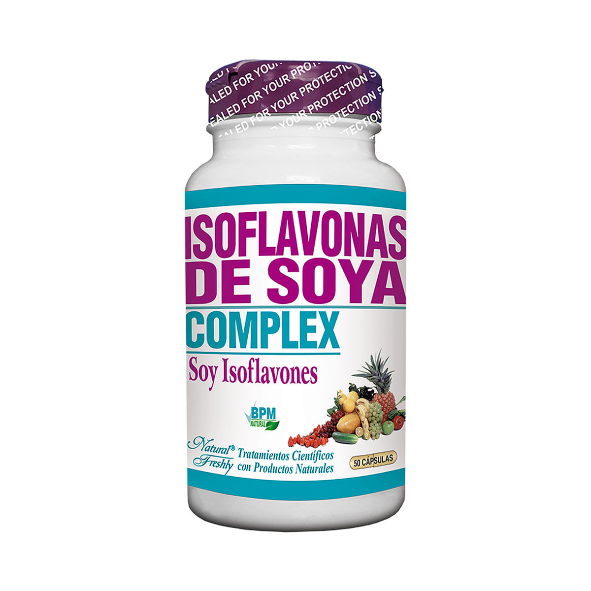 Isoflavonas Natural Freshly de Soya Frasco x 50 Cápsulas