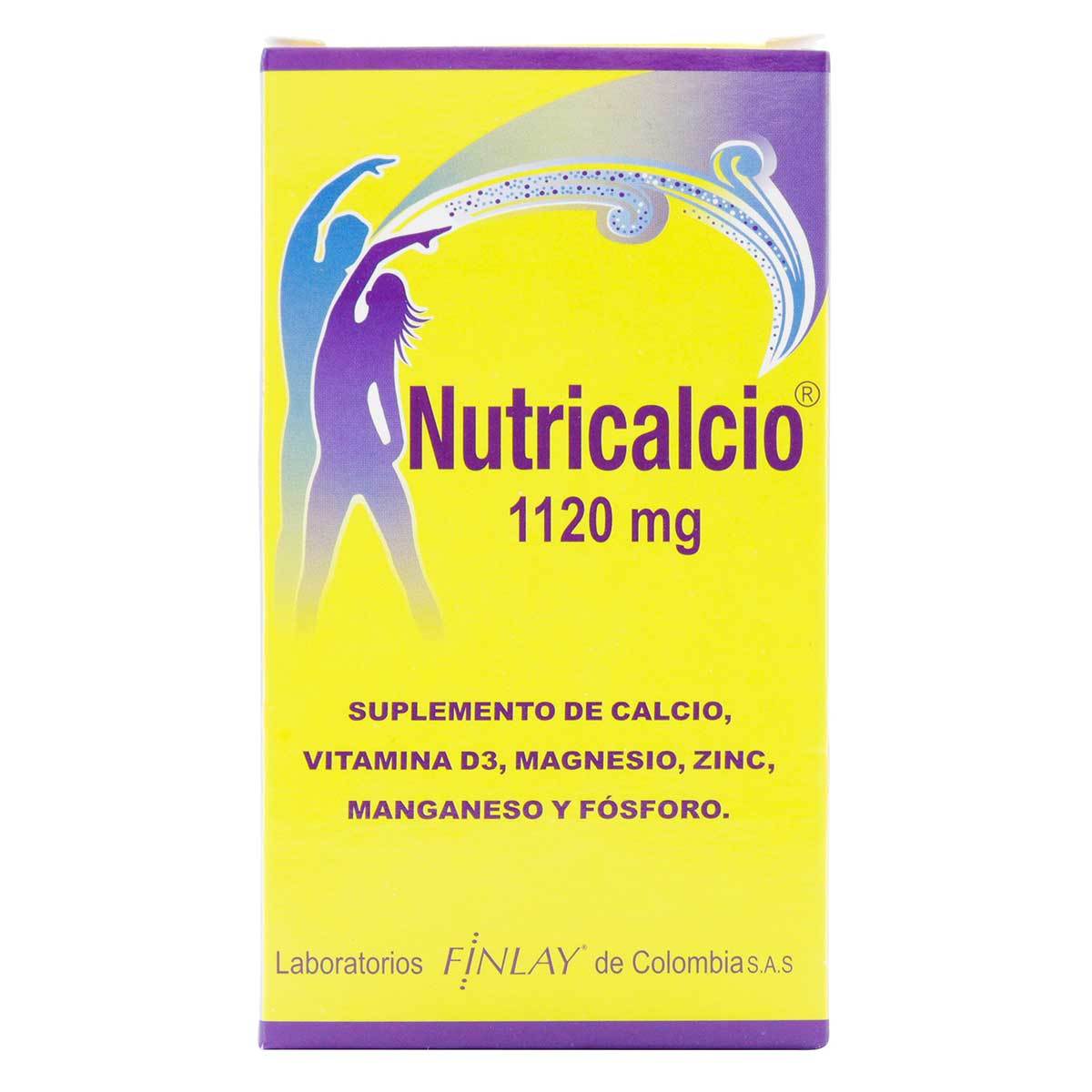 Suplemento Dietario Nutricalcio 1120 Mg Finlay Frasco X 30 Tabletas.