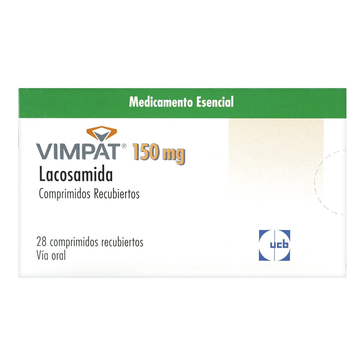 Vimpat 150 Mg Biopas Caja X 28 Comprimidos Recubiertos.