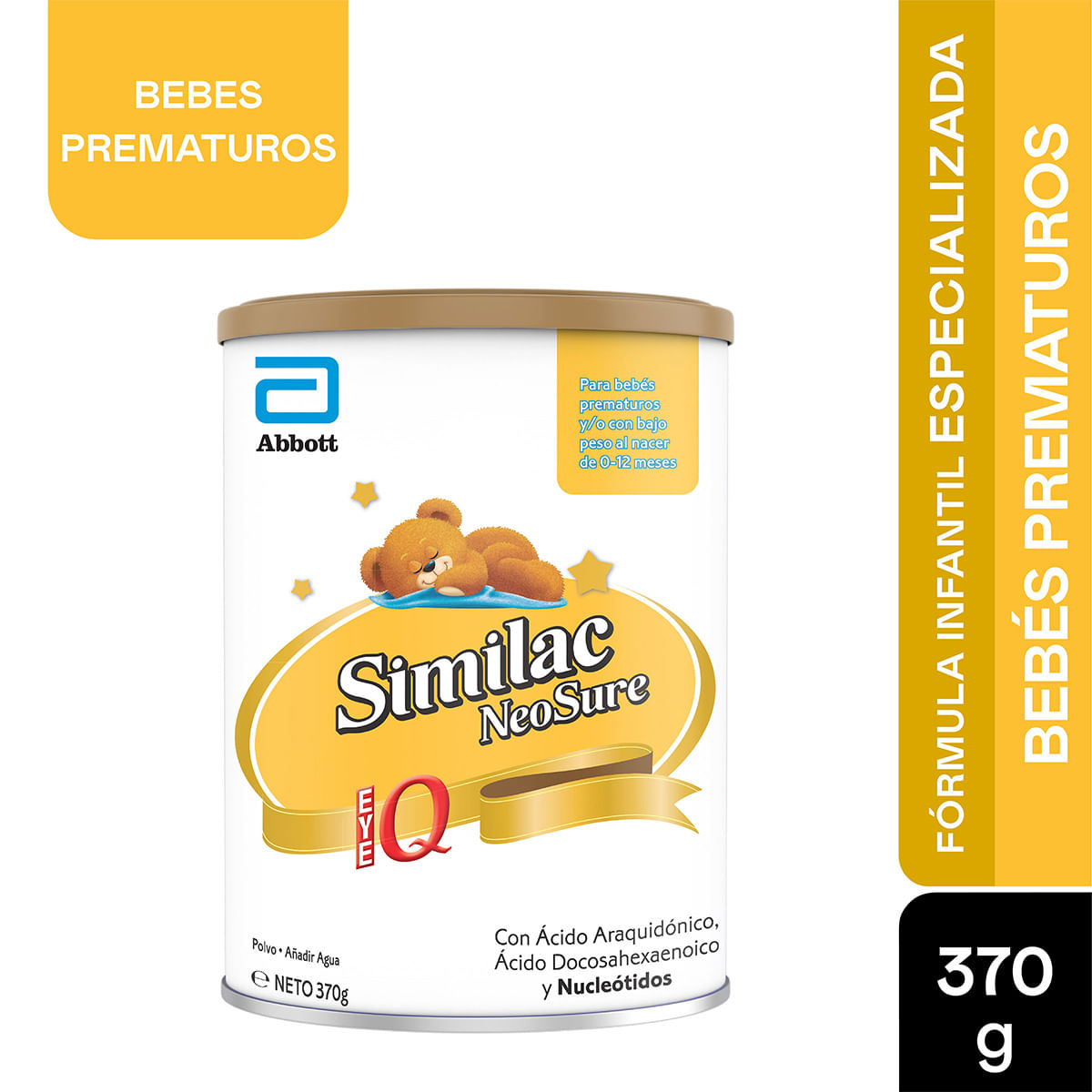 Fórmula Infantil Abbott Similac Neosure IQ 0-12 Meses Polvo Tarro x 370 g