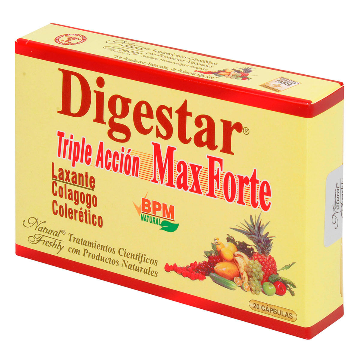 Laxante Digestar Max Forte Triple Acción Natural Freshly Caja X 20 Cápsulas.