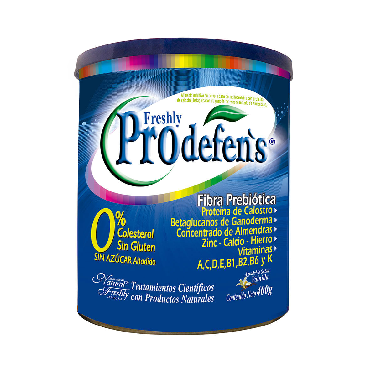 Alimento Prodefens Natural Freshly Vainilla Polvo Tarro x 400 g
