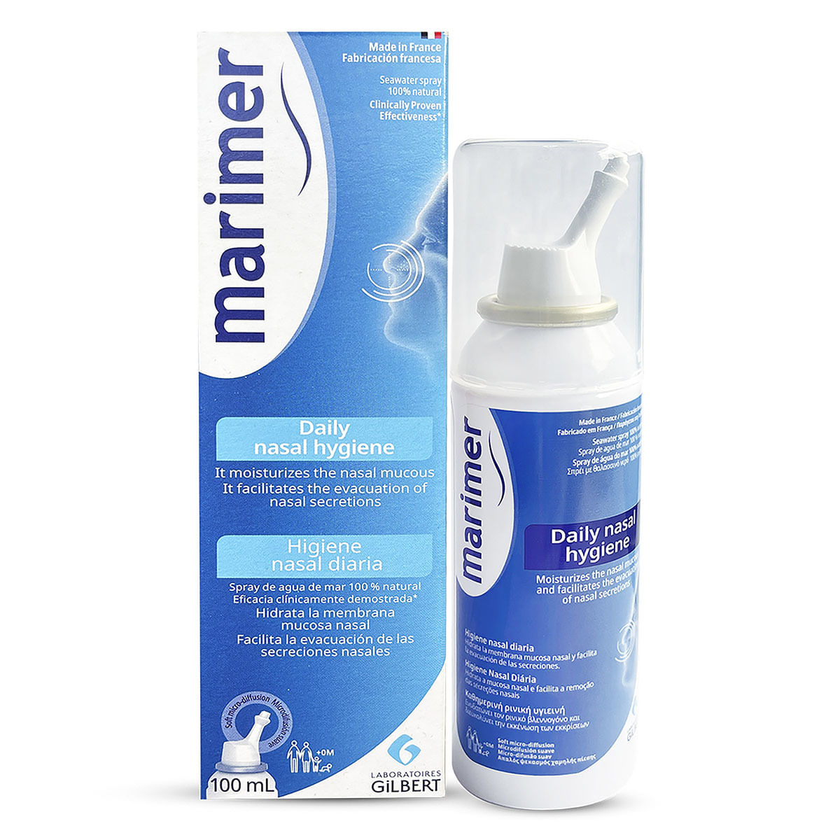Solución Isotónica Marimer Gylbert Higiene Nasal Spray x 100 mL