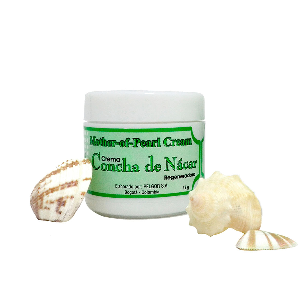 Crema Concha De Nácar Pelgor Frasco X 12 G.