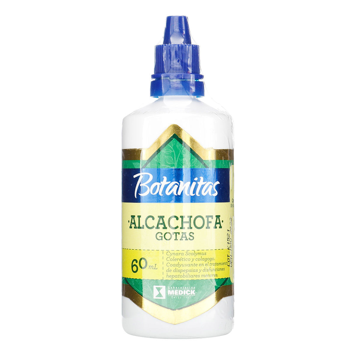 Solucion Oral Coleretico y Colagogo Alcachofa Gotas Botanitas x 60 mL