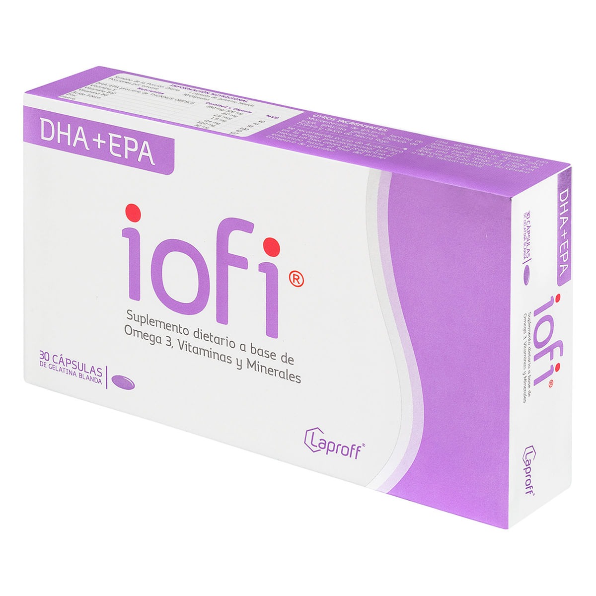 Suplemento Dietario Iofi DHA+EPA Laproff Caja x 30 Cápsulas