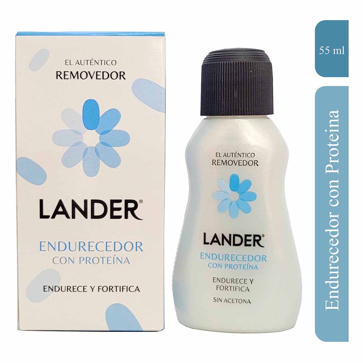 Removedor Lander Endurecedor Con Proteína Caja X 55 Ml.