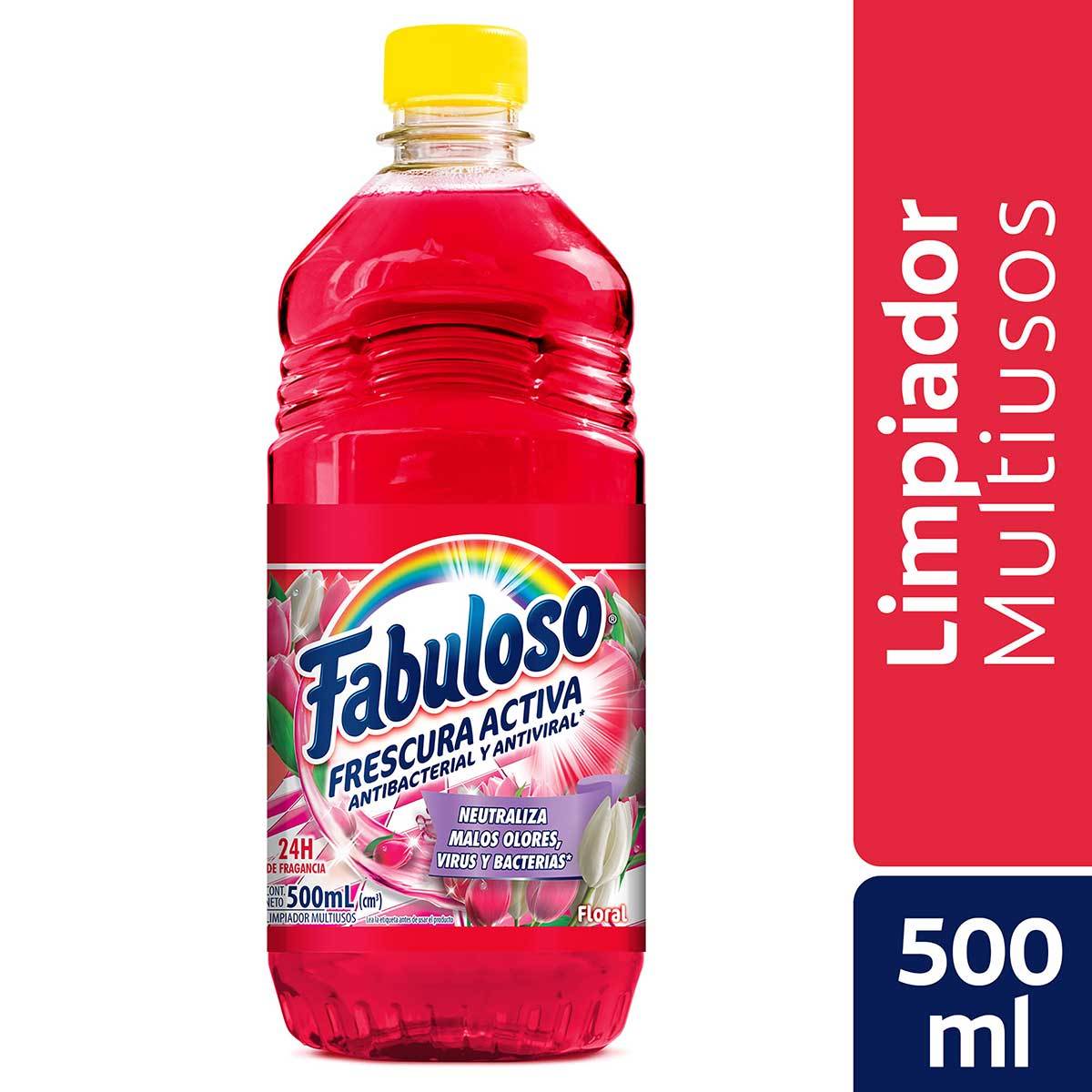 Limpiador Multiusos Fabuloso Antibacterial Floral Frasco x 500 mL
