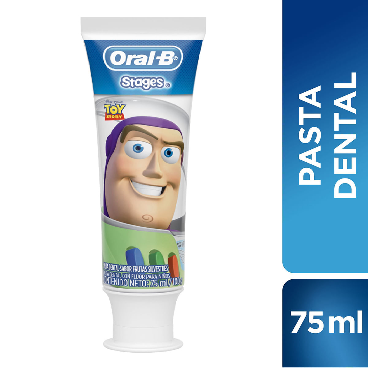 Pasta Dental Oral-B Stages Kids Mickey Frutas Silvestres Tubo x 75 mL.
