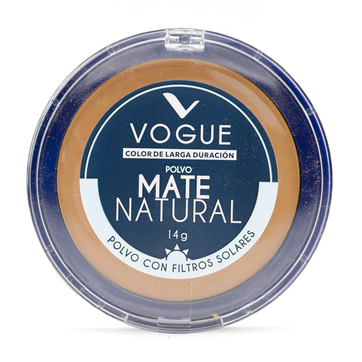 Polvo Compacto Vogue Mate Natural Moreno Frasco X 14 G.