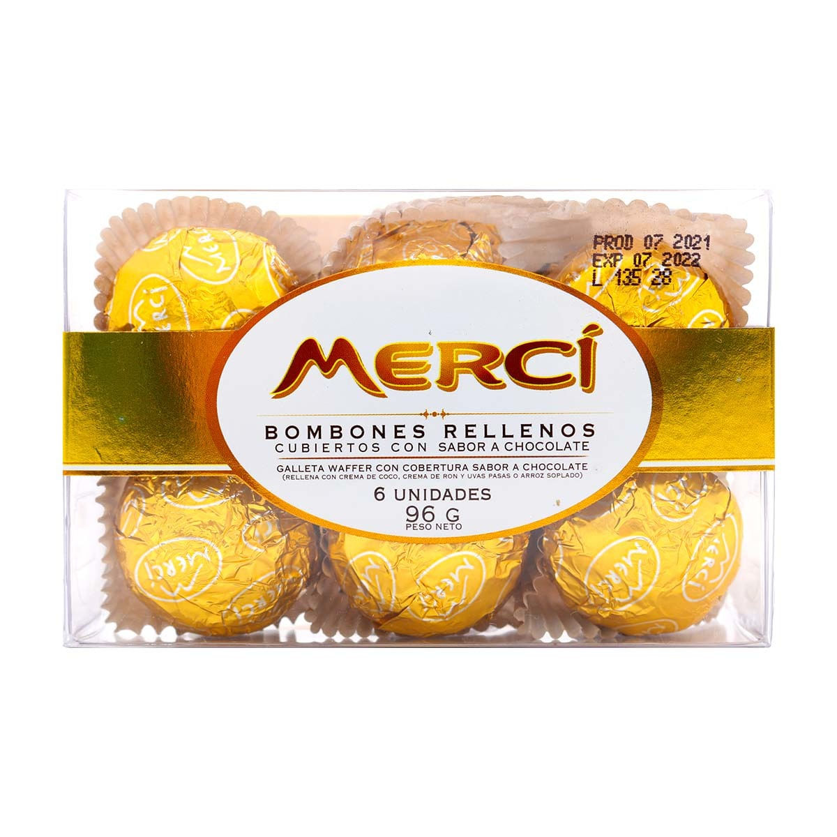 Bombones Rellenos Mercy Estuche x 6 Uds.