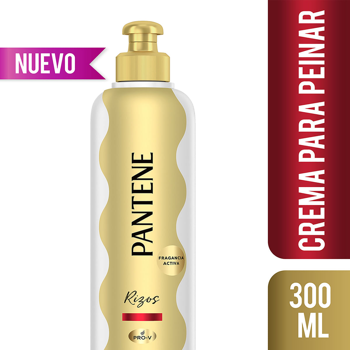 Crema para Peinar Pantene Pro-V Rizos Definidos Frasco x 300 mL.
