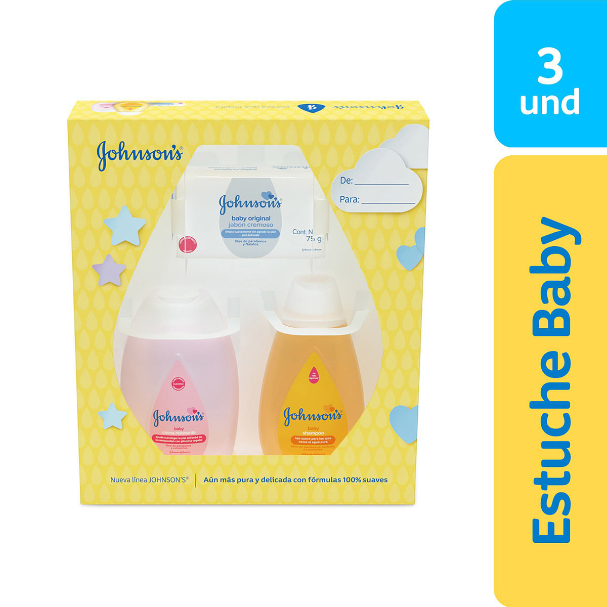Estuche Johnsons Baby Pequeño x 3 Arts
