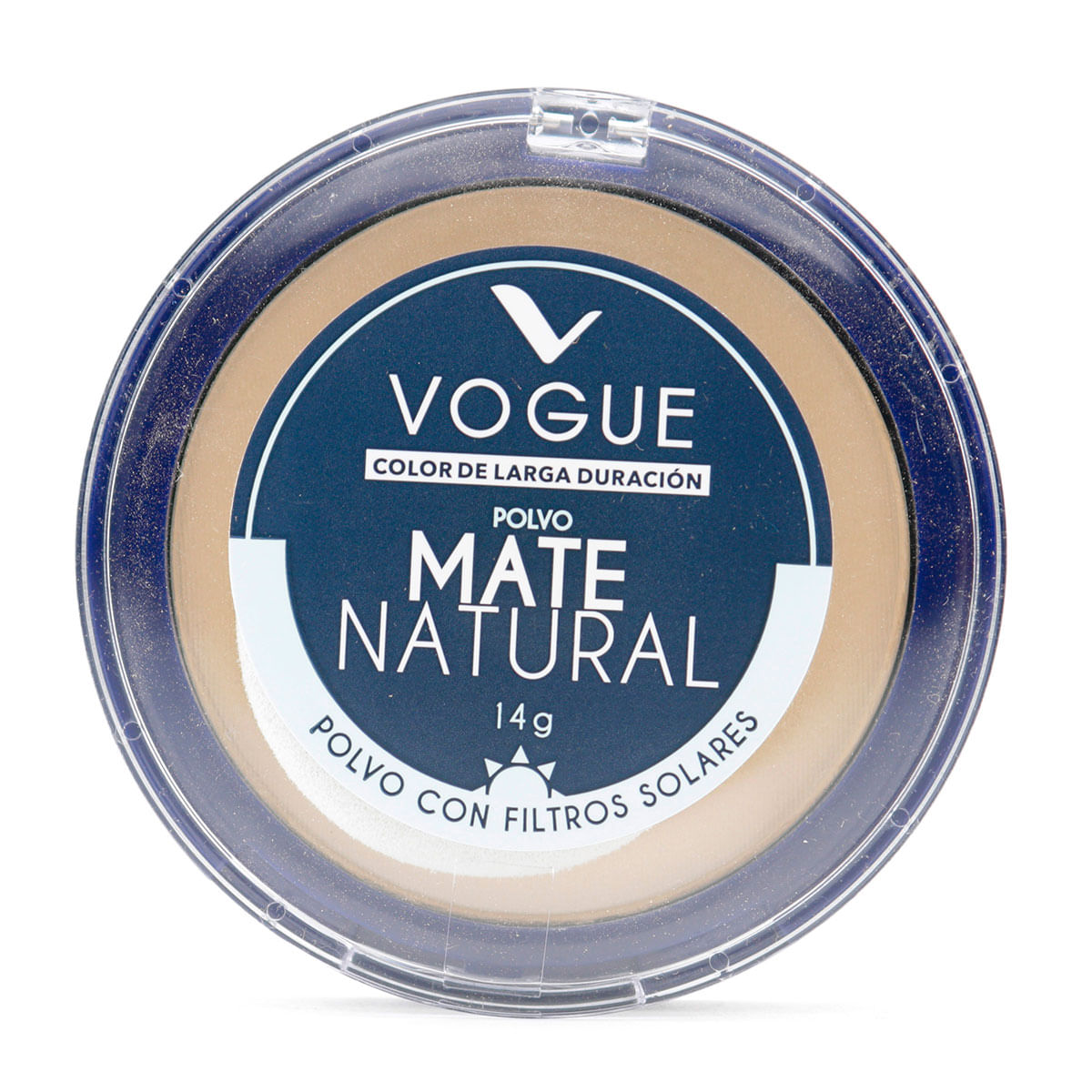Polvo Compacto Vogue Mate Natural Trigueño Frasco X 14 G.
