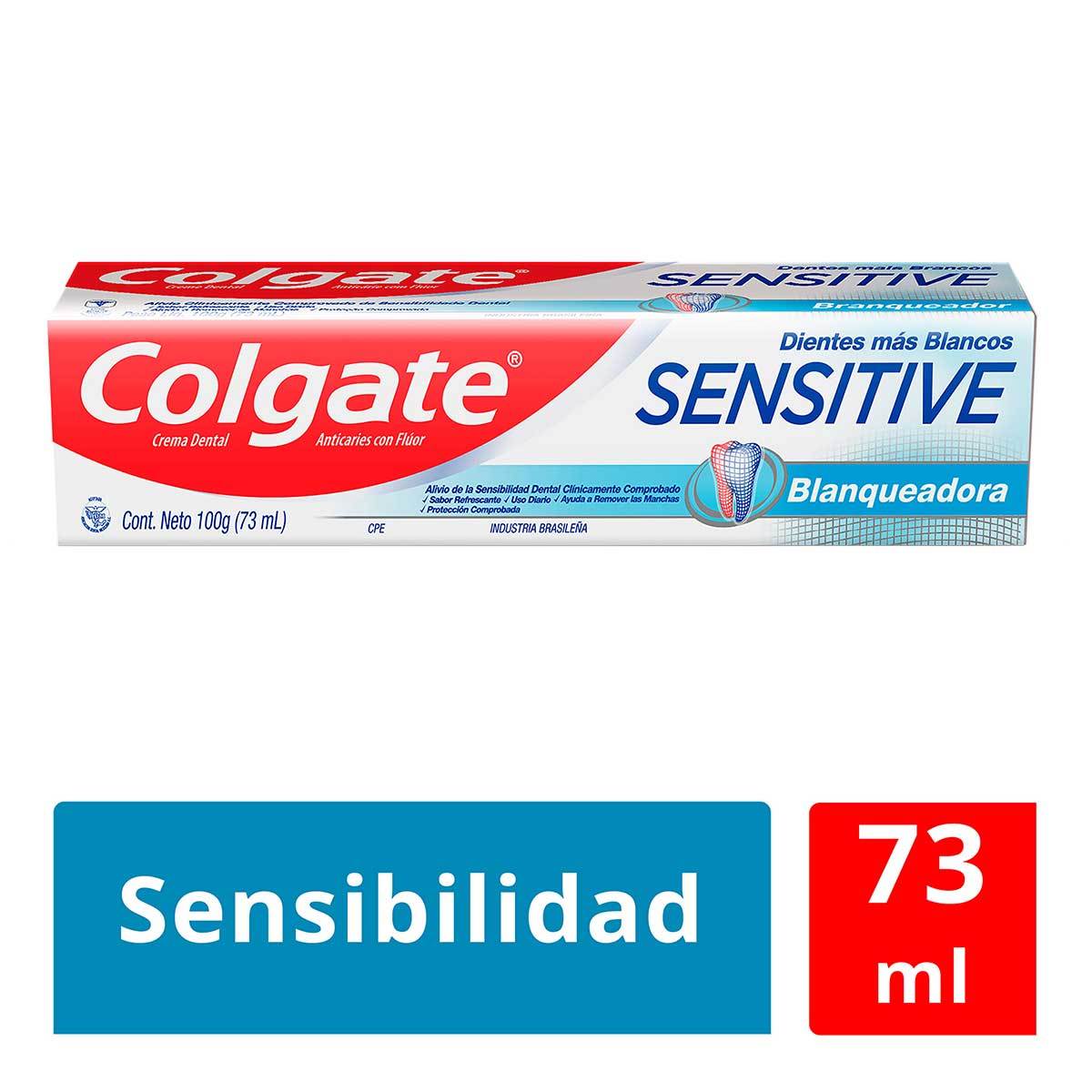 Crema Dental Colgate Sensitive Blanqueadora Caja x 100 g