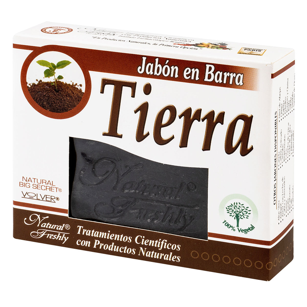 Jabón Natural Freshly Tierra Barra X 90 G.