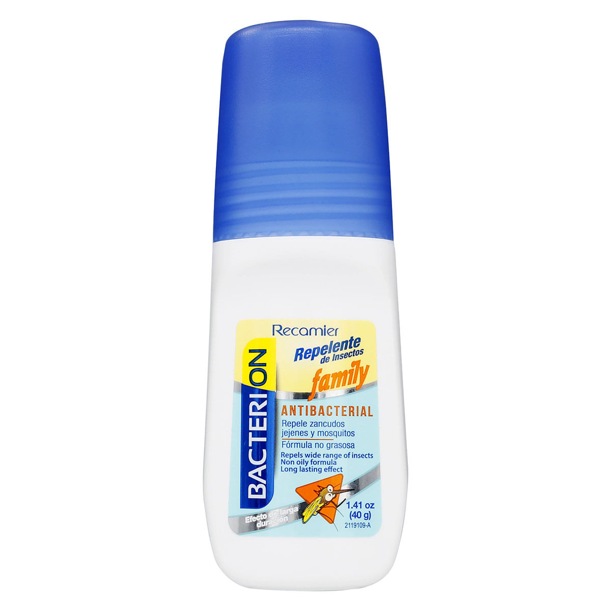 Repelente De Insectos Bacterion Family Roll On X 40 G.