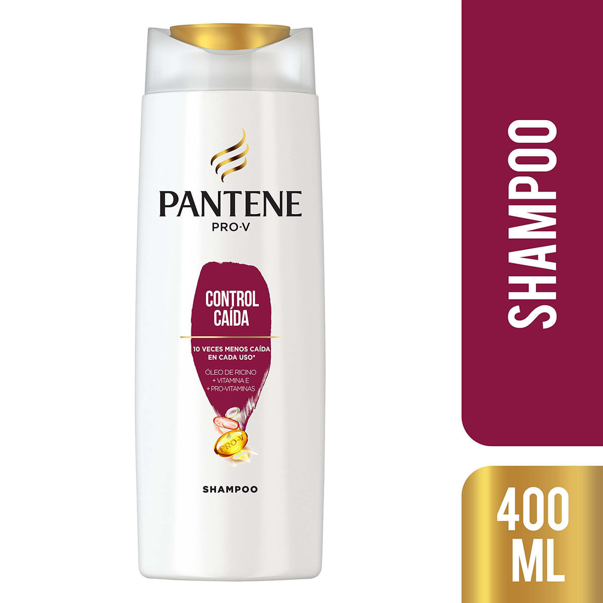 Shampoo Pantene Pro-V Control Caída Frasco x 400 mL.