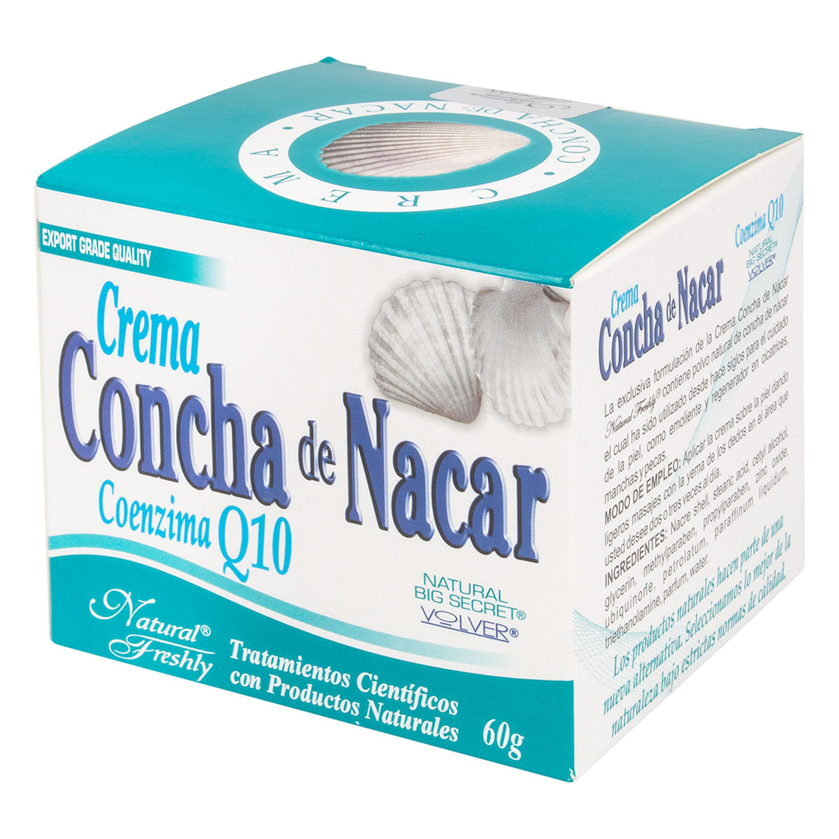 Crema Natural Freshly Concha de Nácar Caja x 60 g