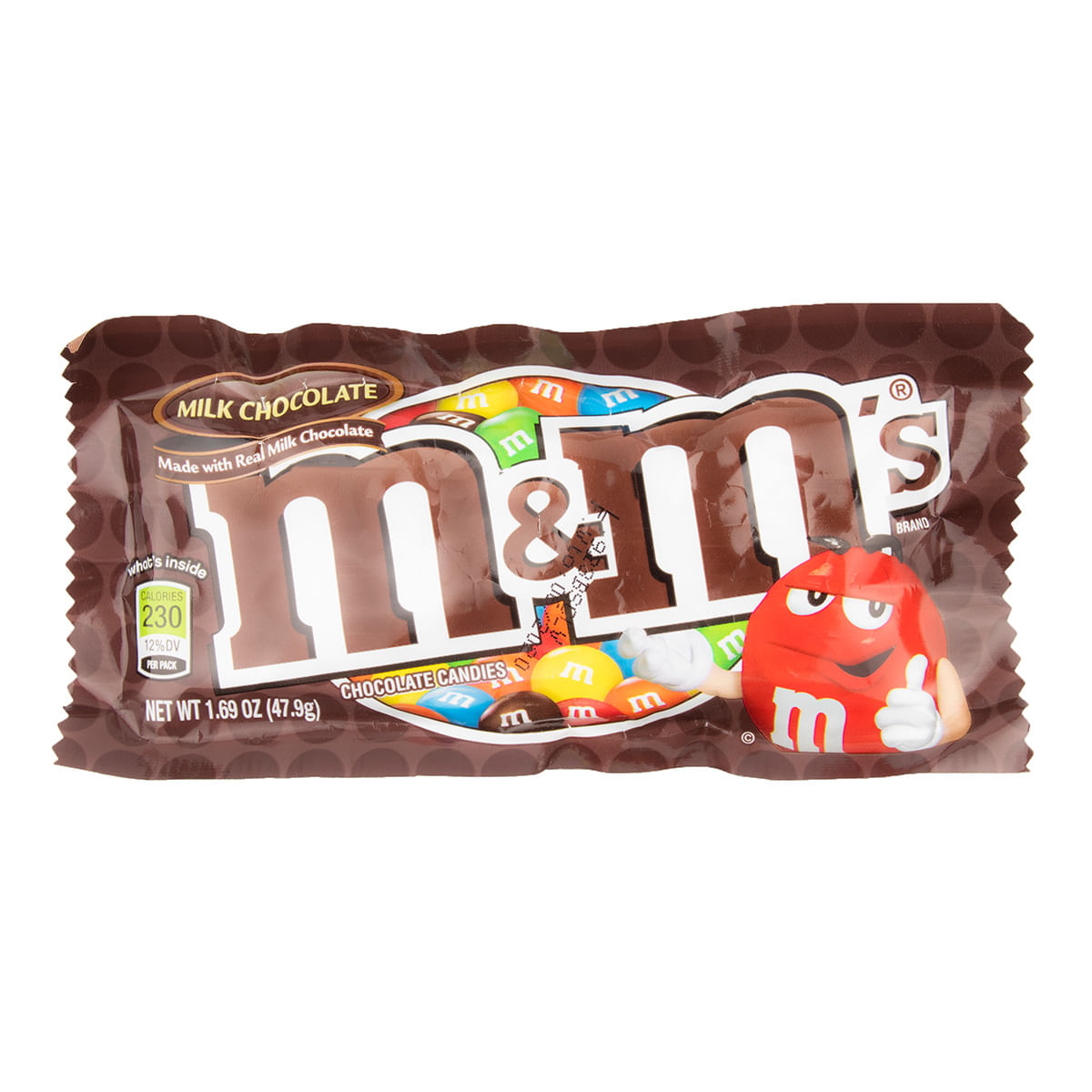 Chocolate M&Ms Milk Plain Paquete x 48 g