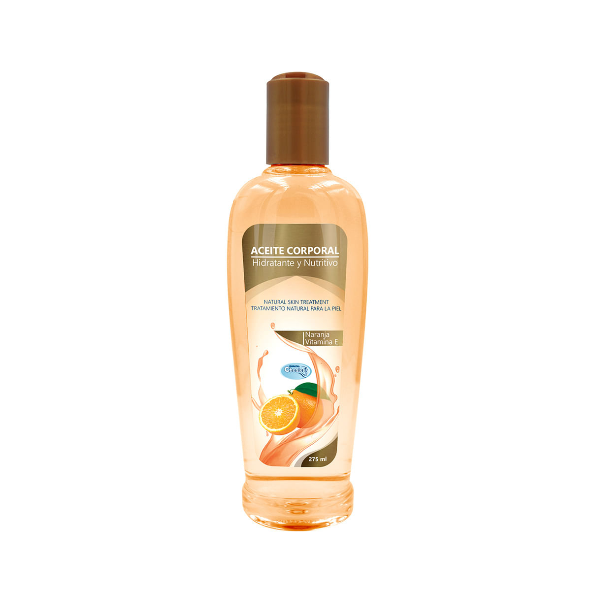Aceite Corporal Naranja y Vitamina E Chenier Frasco x 275 mL.