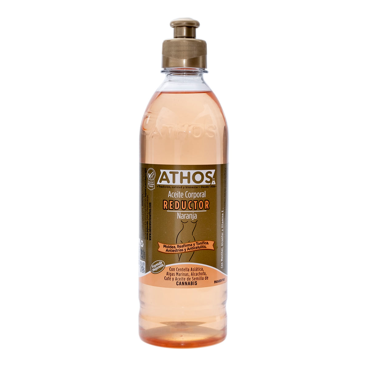 Aceite Corporal De Naranja Athos Reductor Frasco X 500 Ml.