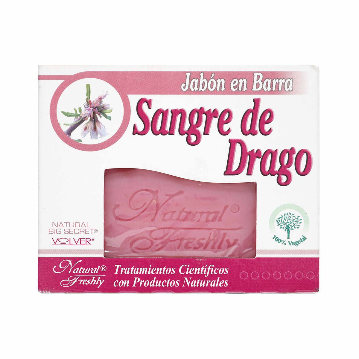 Jabón Natural Freshly Sangre De Drago Barra X 90 G.