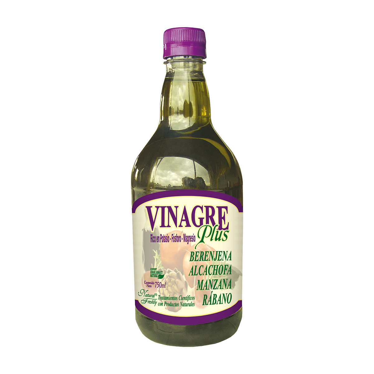 Vinagre Plus Natural Freshly Frasco x 750 mL.