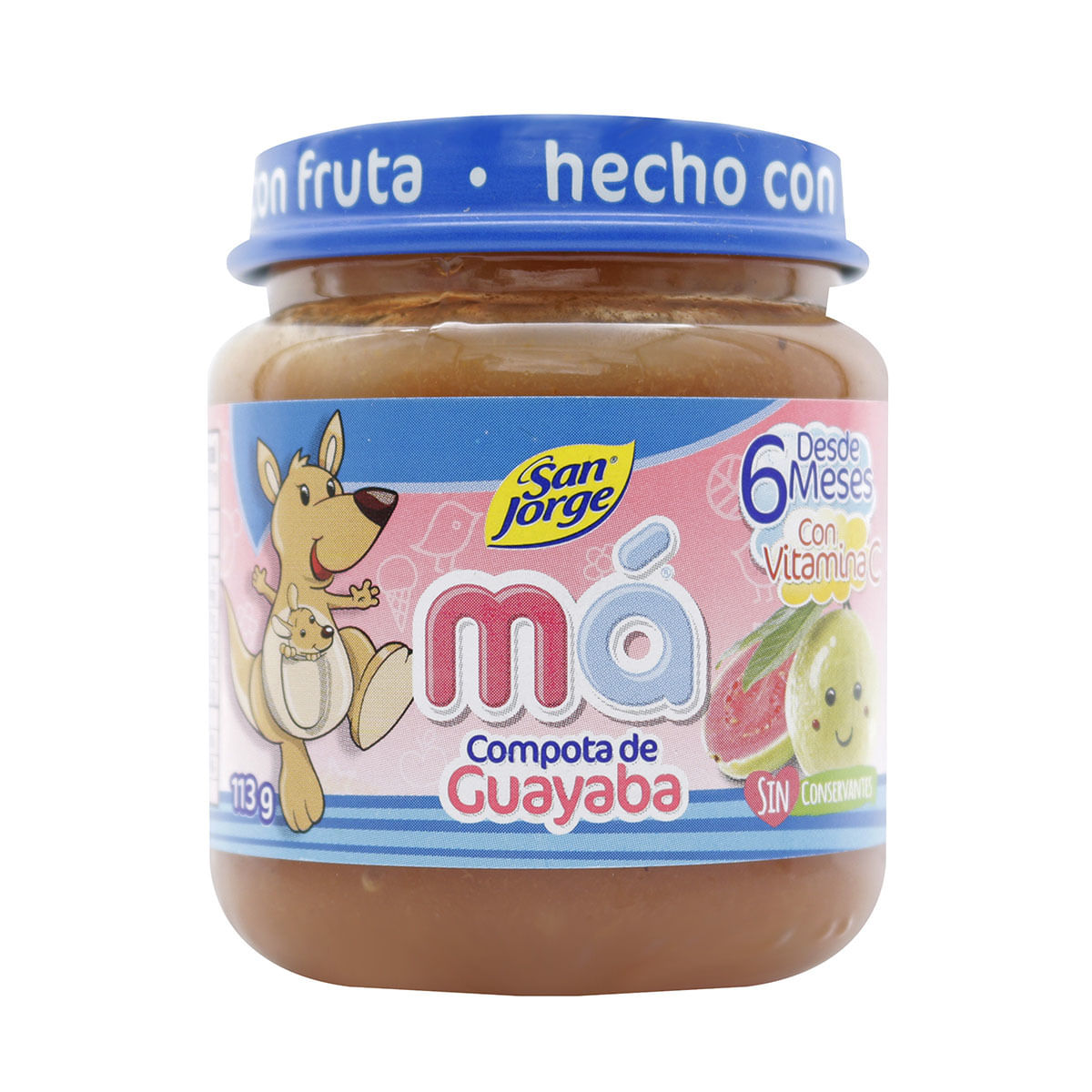 Compota San Jorge Guayaba Frasco x 113 g.