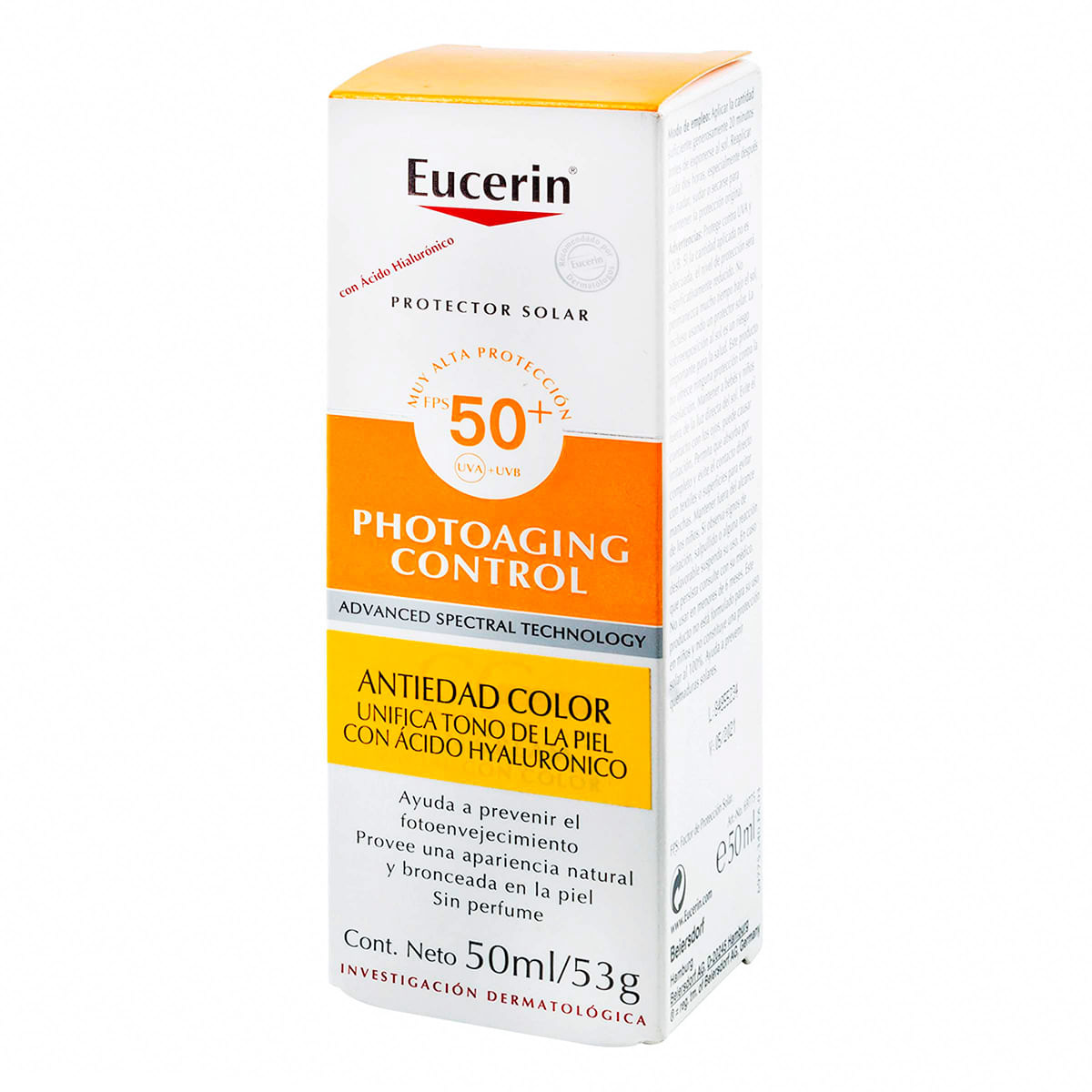 Protector Solar Facial Eucerin CC Medio con Color FPS 50 Frasco x 50 mL