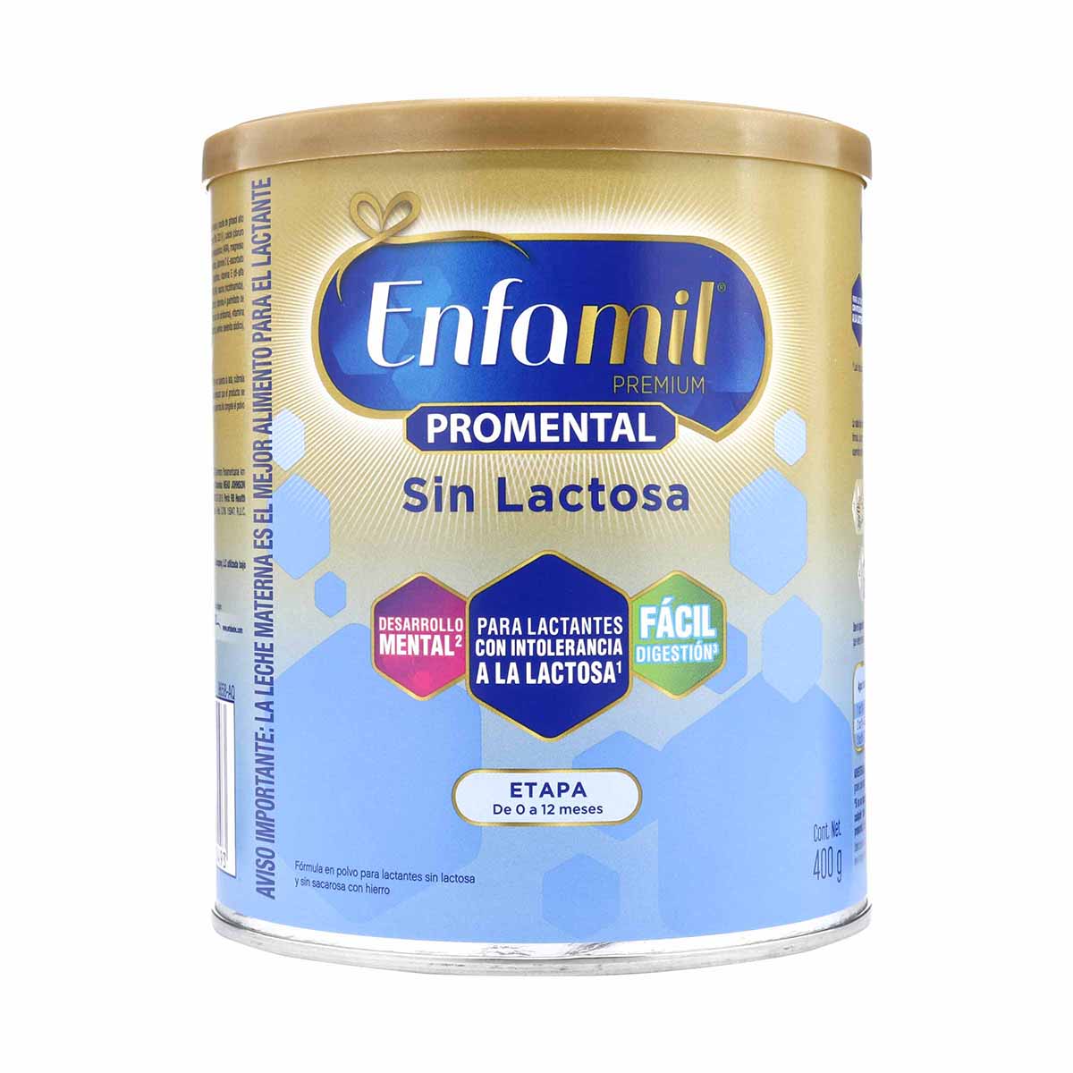 Fórmula enfamil Premium Sin Lactosa 0-12 Meses Tarro x 400 g