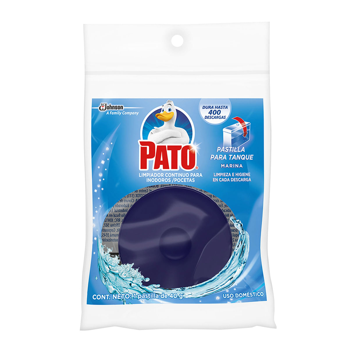 Limpiador en Pastilla Pato Azul Paquete x 40 g