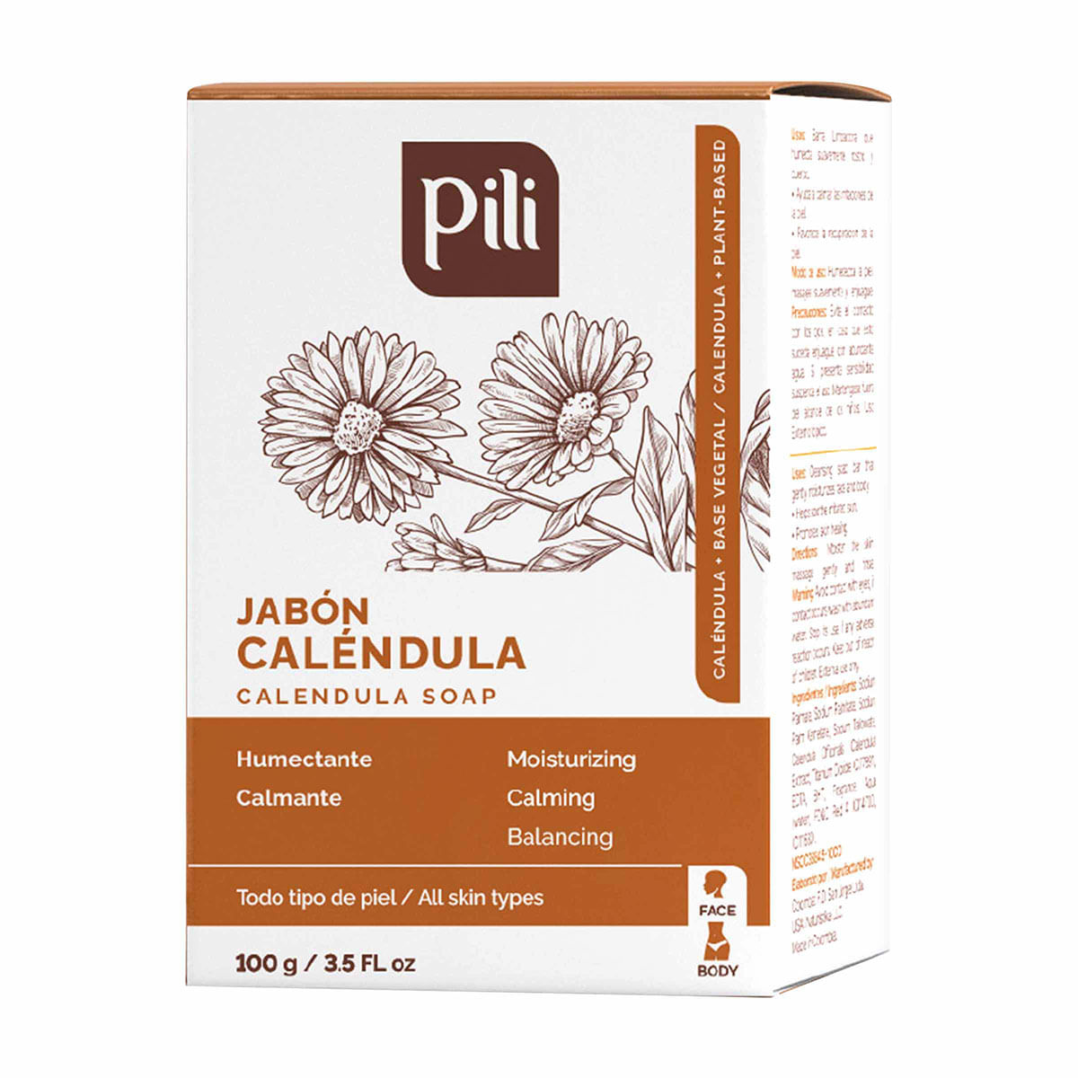 Jabón Pili Caléndula Barra x 100 g