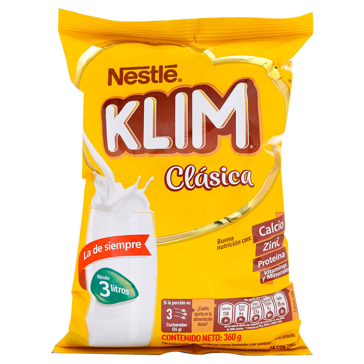 Leche Instantánea Klim Clásica Paquete x 360 g