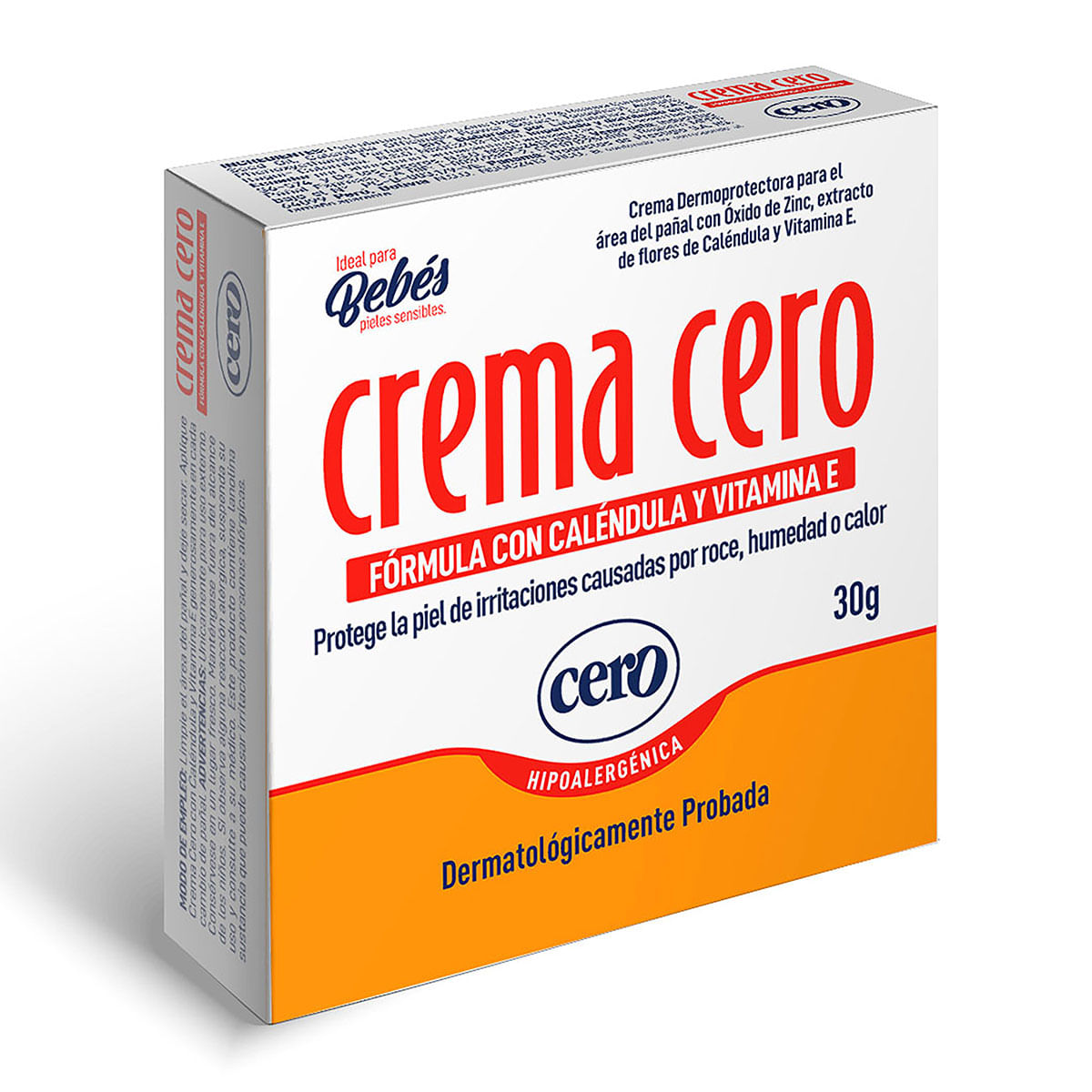 Crema Antipañalitis Cero Bebés Caléndula Y Vitamina E Frasco X 30 G.