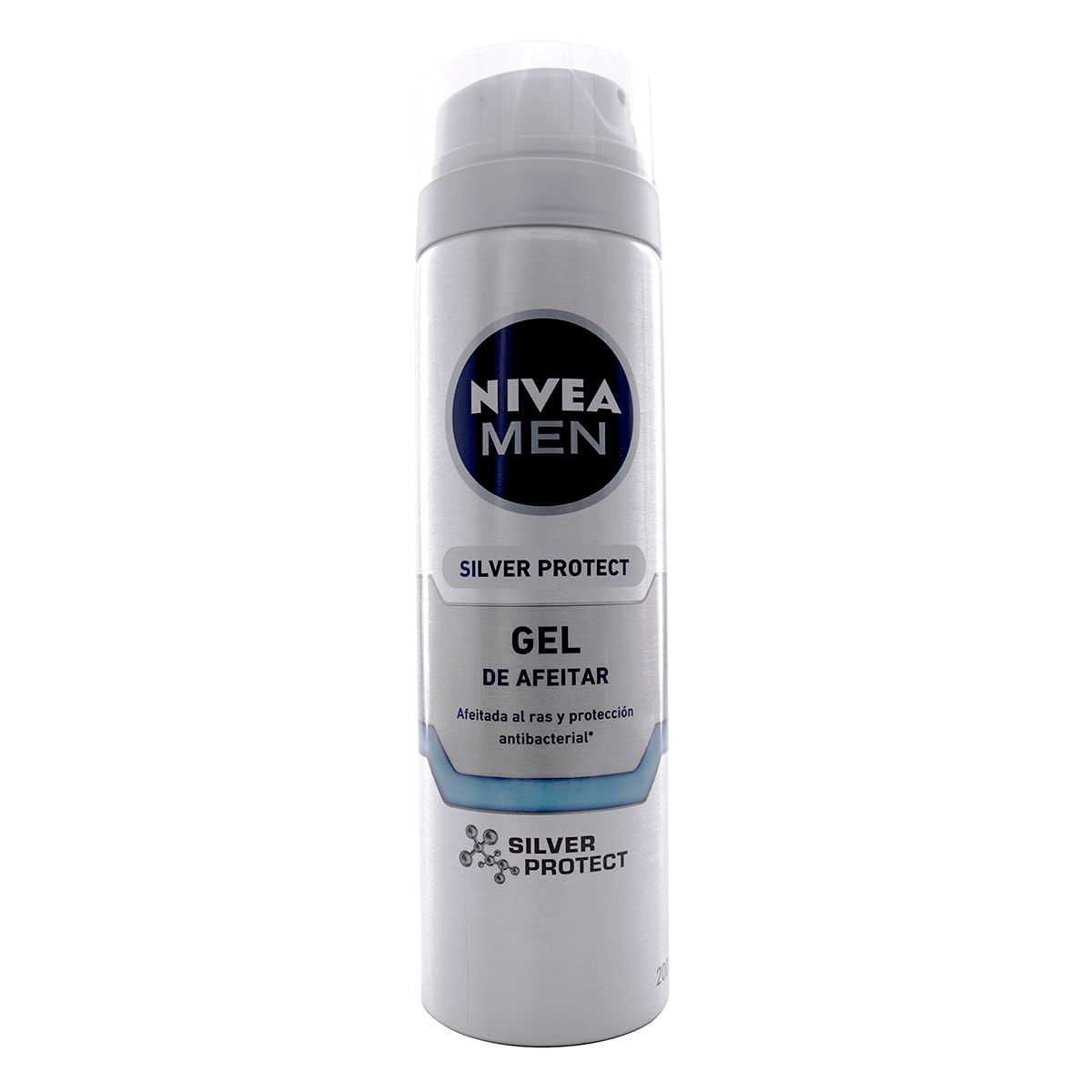 Gel De Afeitar Nivea Men Silver Protect Spray X 200 Ml.