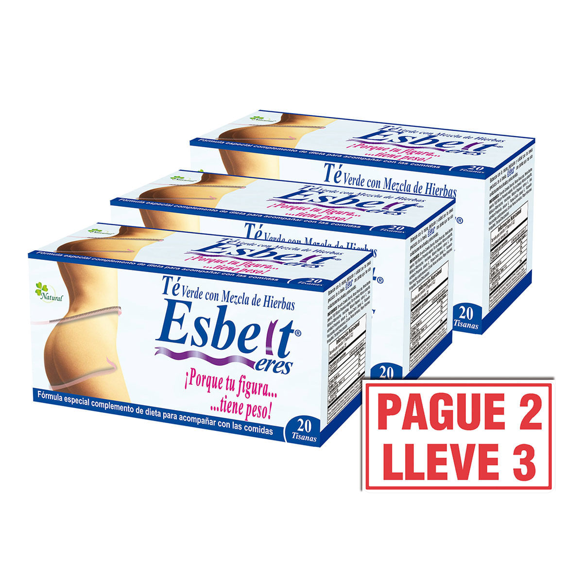 Té Esbelt Eres Natural Freshly Caja X 20 Tisanas Pague 2 Lleve 3.